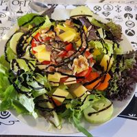 Amanida amb vinagreta de gerds at La Cantina De Balenya in St Miquel De Balenya