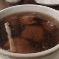 Stewed mushrooms and Taro with Chinese Herbs in Chinese Casserole (visually unappealing, but delicious). at Mipon in Taipei