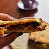 Pumpkin, beetroot, vegan aoili at The Brew & Bake Co in Kingscliff