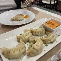 Momos  at Mundo Vegan in Barcelona