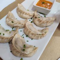 Mandy dumplings at Mundo Vegan in Barcelona