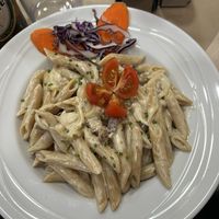 Carbonara  at Mundo Vegan in Barcelona