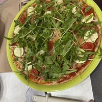 Divina pizza  at Mundo Vegan in Barcelona