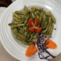 Pesto pasta  at Mundo Vegan in Barcelona