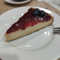 Cheesecake at Mundo Vegan in Barcelona