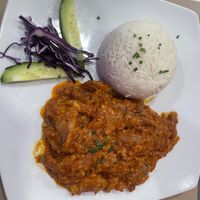 Teriyaki rice at Mundo Vegan in Barcelona