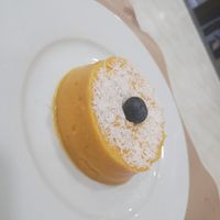 Pumpkin pudding at Mundo Vegan in Barcelona