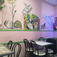 Inside at Mundo Vegan in Barcelona