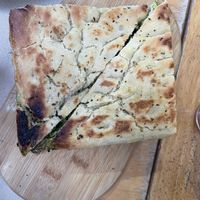 Focaccia with pesto 😋   at Mundo Vegan in Barcelona