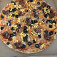 Beyond pizza  at Mundo Vegan in Barcelona