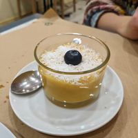 Pumpkin puddingg  at Mundo Vegan in Barcelona