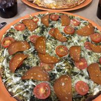 Pizza Pesto  at Mundo Vegan in Barcelona