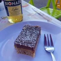 Raw vegan brownie cheesecake at Jetties in Haarlem