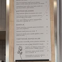 Menu at Lulat in Valencia