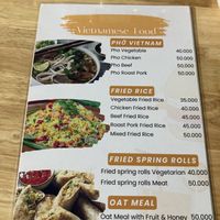 Menu  at Bahn Mi Tron - CircleT in Ninh Binh