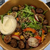 Impossible Meat salad at Pizza Express  in Abu Dhabi