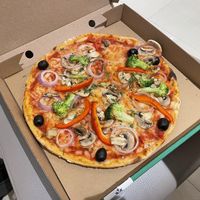 Vegan garden pizza  at Pizza Express  in Abu Dhabi
