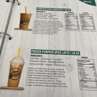 Seasonal drinks   at Main Squeeze Juice Co in Jacksonville Beach