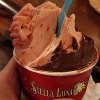 Already started eating it 😁 at Stella Luna Gelato Cafe in Ottawa