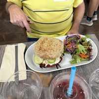 Beer burger   at My Organic Corner in Weston