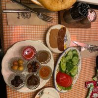 Vegan breakfast on the menuu  at Pişiköy in Istanbul