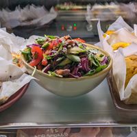 Vegan salad at Benchtop Espresso in Lismore
