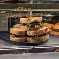 Vegan Middle Eastern Toastie at Benchtop Espresso in Lismore