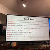 Menu board as of December 2022 at The Coffee House at University Circle in Cleveland