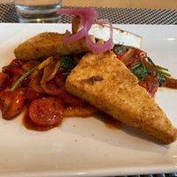 Country-fried tofu at Michelson and Morley in Cleveland