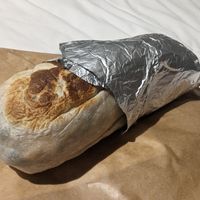 Vegan chicken burrito at California Burrito in Auckland