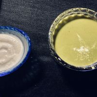 Kale soup with coconut cream  #Veganuary at The NamKhan in Luang Prabang