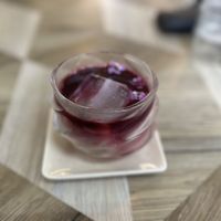 Beet latte with pistachio milk  at Sasatorn Coffee in Koh Samui