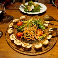 Green salad at Trattoria Pizzeria & Bar LOGIC in Nagano