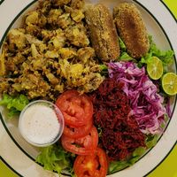 Menu of the day 2 (gluten-free) at Qi Vegano in Encarnacion