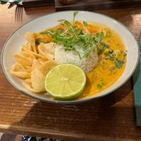 Thai Red Curry at Jolly Colliers Inn in Llanelly Hill
