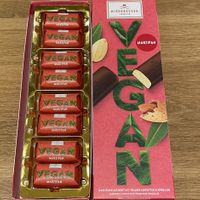 Individually wrapped mini marzipans  at Café Niederegger - Stammhaus in Luebeck