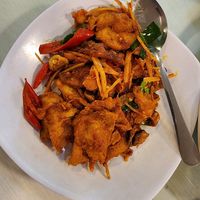 Ayam pedes beraroma at Vegetus Vegetarian - Muara Karang in Jakarta