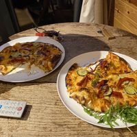 Vegan Mediterranean veg pizzas 🍕   at The Quiet Site in Penrith