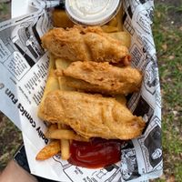 Vegan fish n chips at Vegan Events Orlando in Orlando
