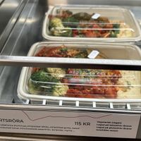 Sallad - kikärtsröra/hummus  at Destination Gotland Ferry in Visby