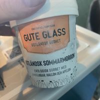 Organic sorbet from Gotland made with vegan ingredients  at Destination Gotland Ferry in Visby