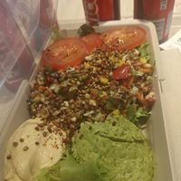 Vegan salad. at Destination Gotland Ferry in Visby