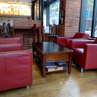 Inside the cafe (July 2025) at The Well Coffee House in Boston