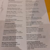 menu 2 FOOD (as of 2022 prices and menu can change!!) at V Rev Vegan Diner in Manchester