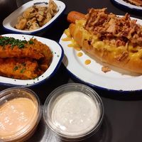 Vegan feast 🤩 at V Rev Vegan Diner in Manchester