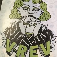 Menu at V Rev Vegan Diner in Manchester
