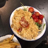 Mac & cheese  at V Rev Vegan Diner in Manchester