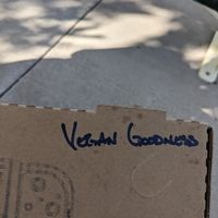 Vegan build your own at R Town Pizza in Reno