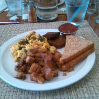 The Home-style Breakfast is one of the Sunday Brunch menu options. This was delicious. at Detroit Vegan Soul - East in Detroit
