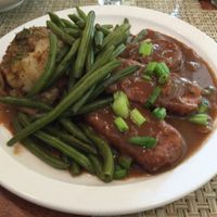 Smothered Tempeh at Detroit Vegan Soul - East in Detroit
